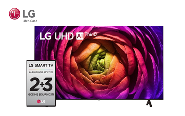 2+3 godine sigurnosti za aktuelne  LG UHD, NANOCELL I OLED TV modele